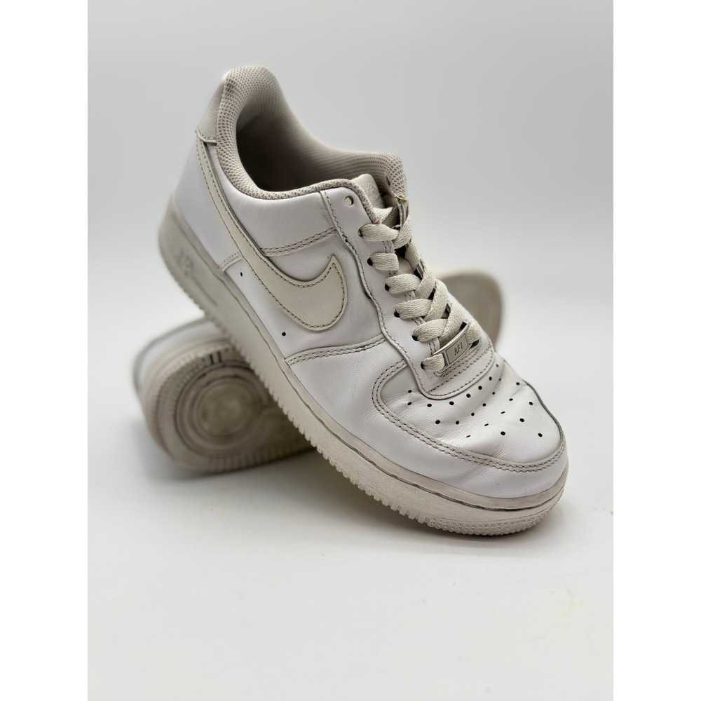 Nike Air Force 1 Low White Leather Sneakers Mens Size 8 AF1 Low Top 315122-111